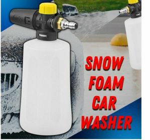 1 4 Snow Foam Lance Pressure Washer Spray Gun For Car Wash Soap Cannon Bottle - Parts Foam Gun - White