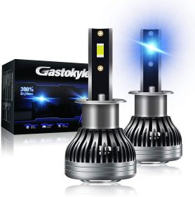 Gastokyle H1 LED Headlight Bulbs, 60W 10000 Lumens 6500K Cool White High Beam/Fog Lamp Light Conversion Kit (Pack of 2)  - H1 12V